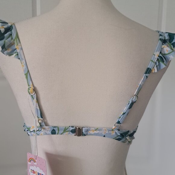 IDOPIO 3 Piece  Floral Bikini  with Cover Up Maxi Sarong Sz. Large NWT - Picture 5 of 14